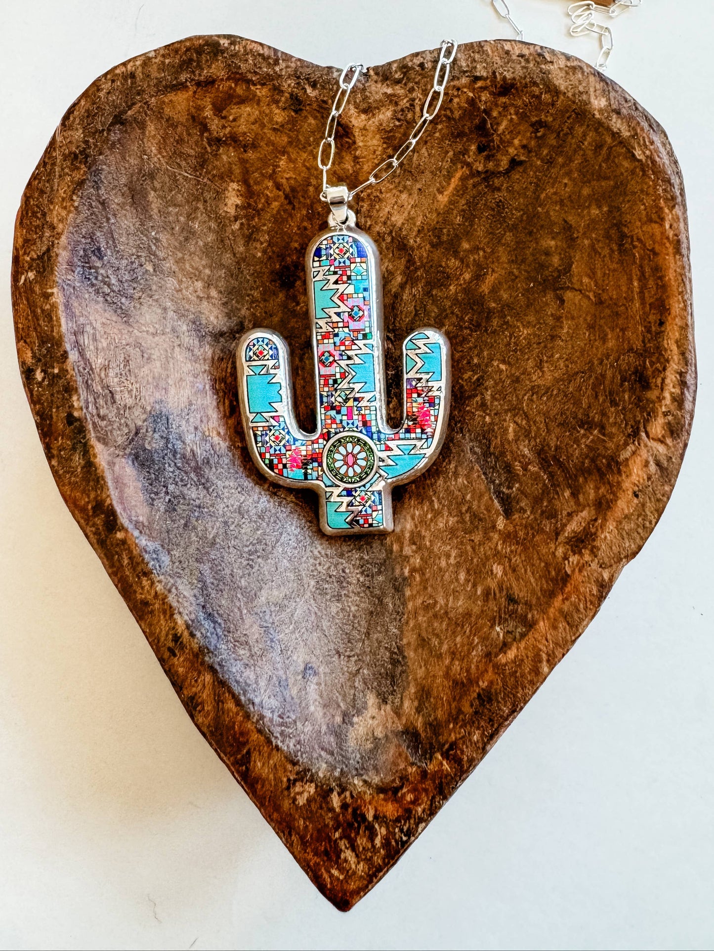 Western Pendant Necklace - Steer | Cactus
