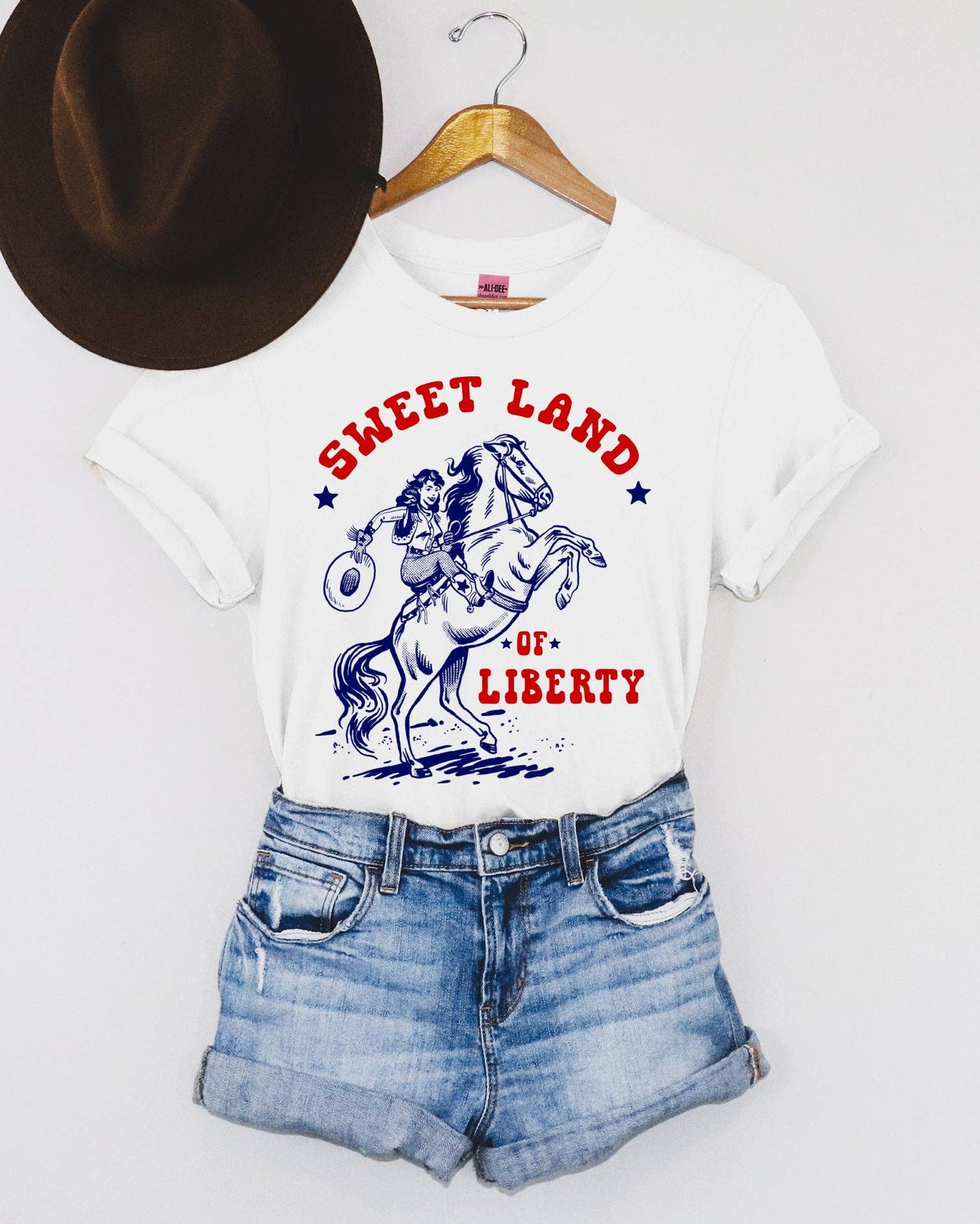 Sweet Land of Liberty Western Graphic Tee