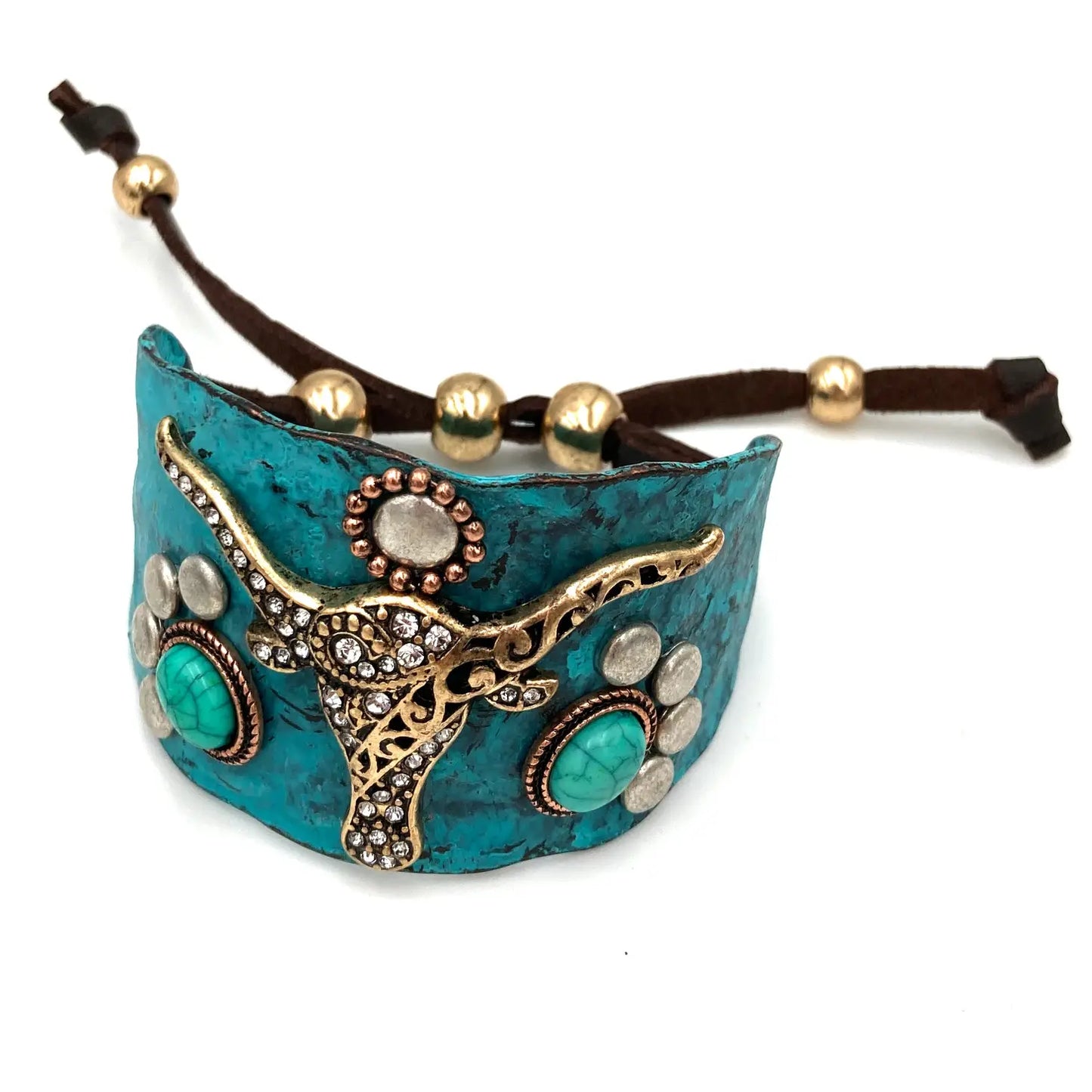 Longhorn Western Bracelet Cuff