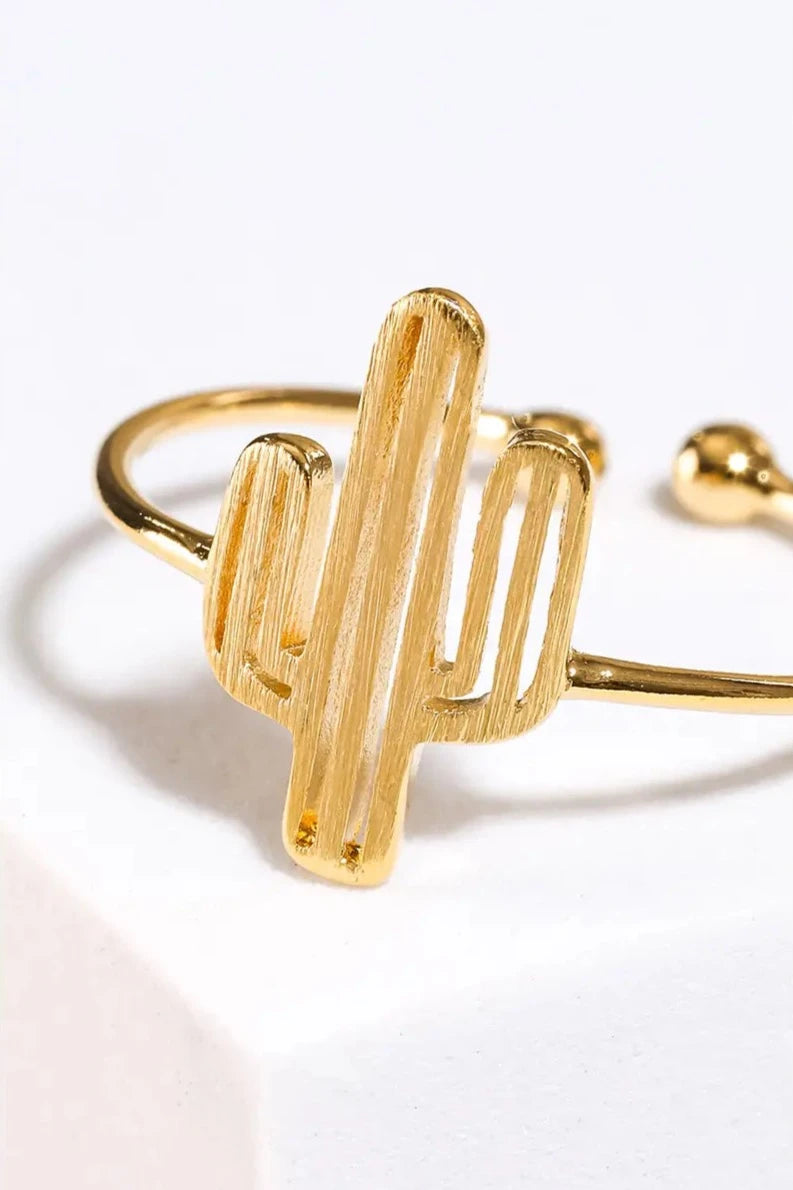 Delicate Adjustable Cactus Ring