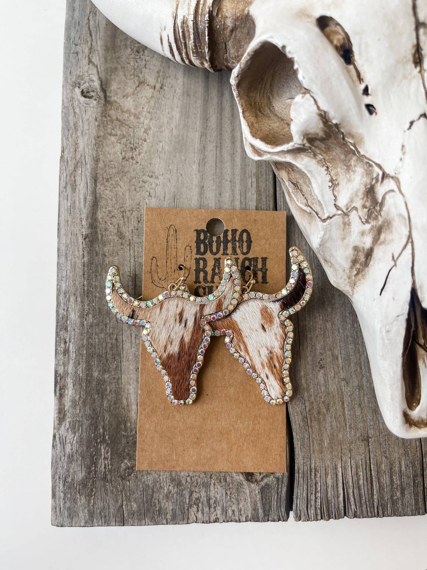 Western Style Cowhead Earrings