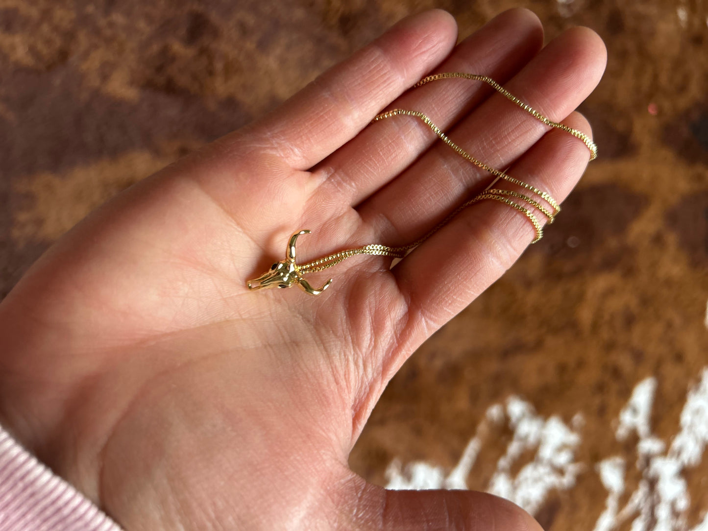 Gold Western Pendant Necklace