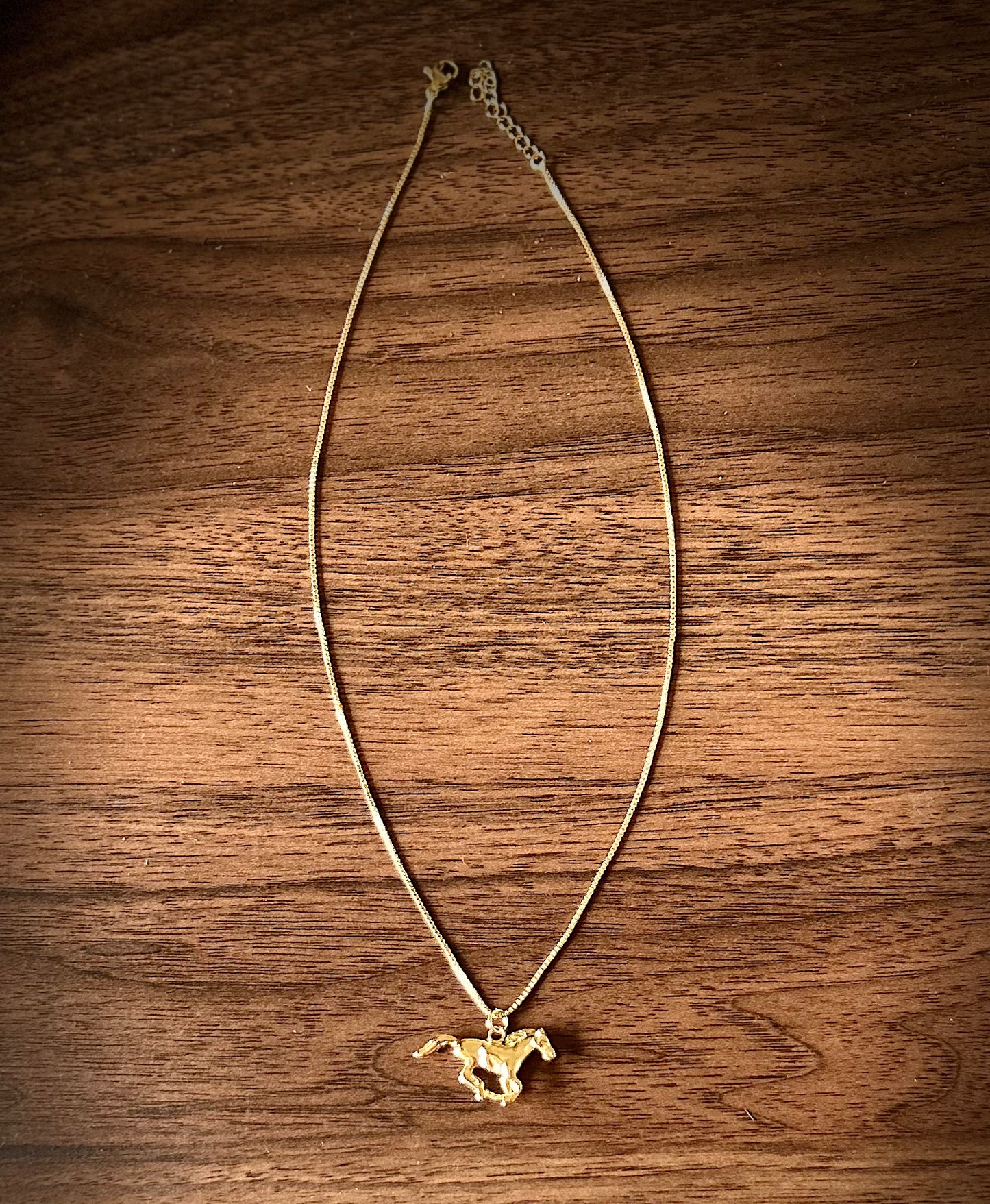 Gold Western Pendant Necklace
