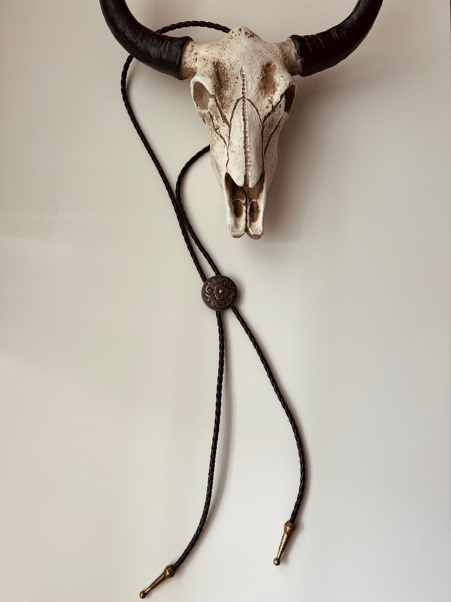 Ornate Western Bolo Pendant Necklace