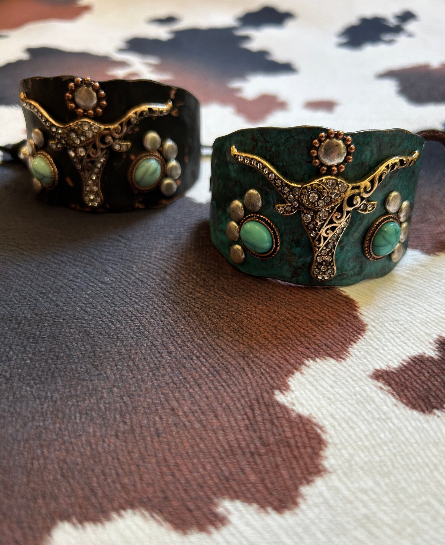 Longhorn Western Bracelet Cuff