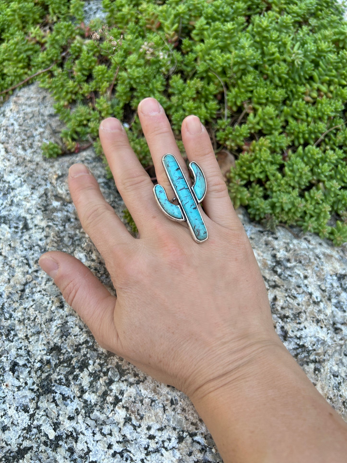 Western Statement Cactus Ring
