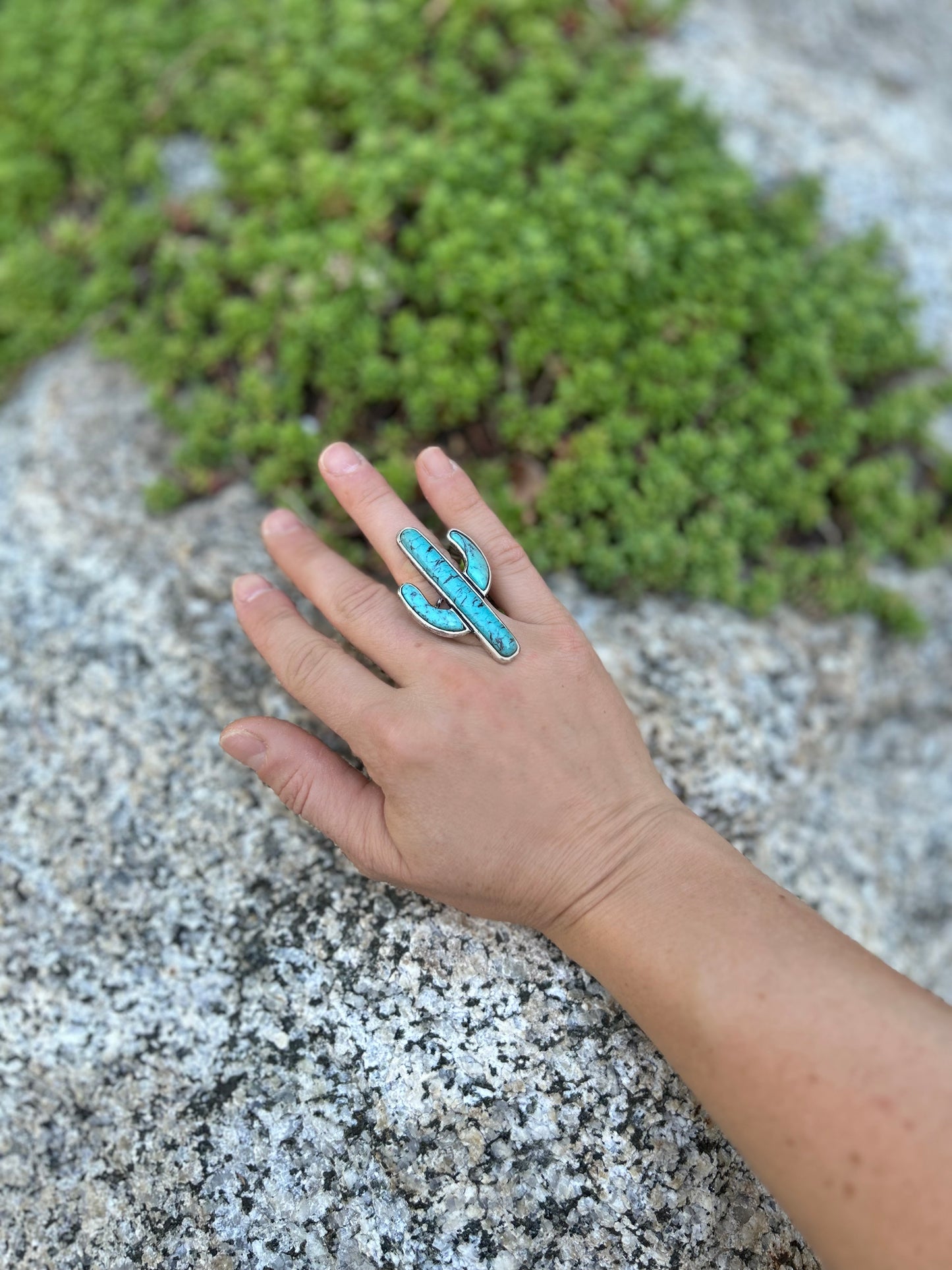 Western Statement Cactus Ring