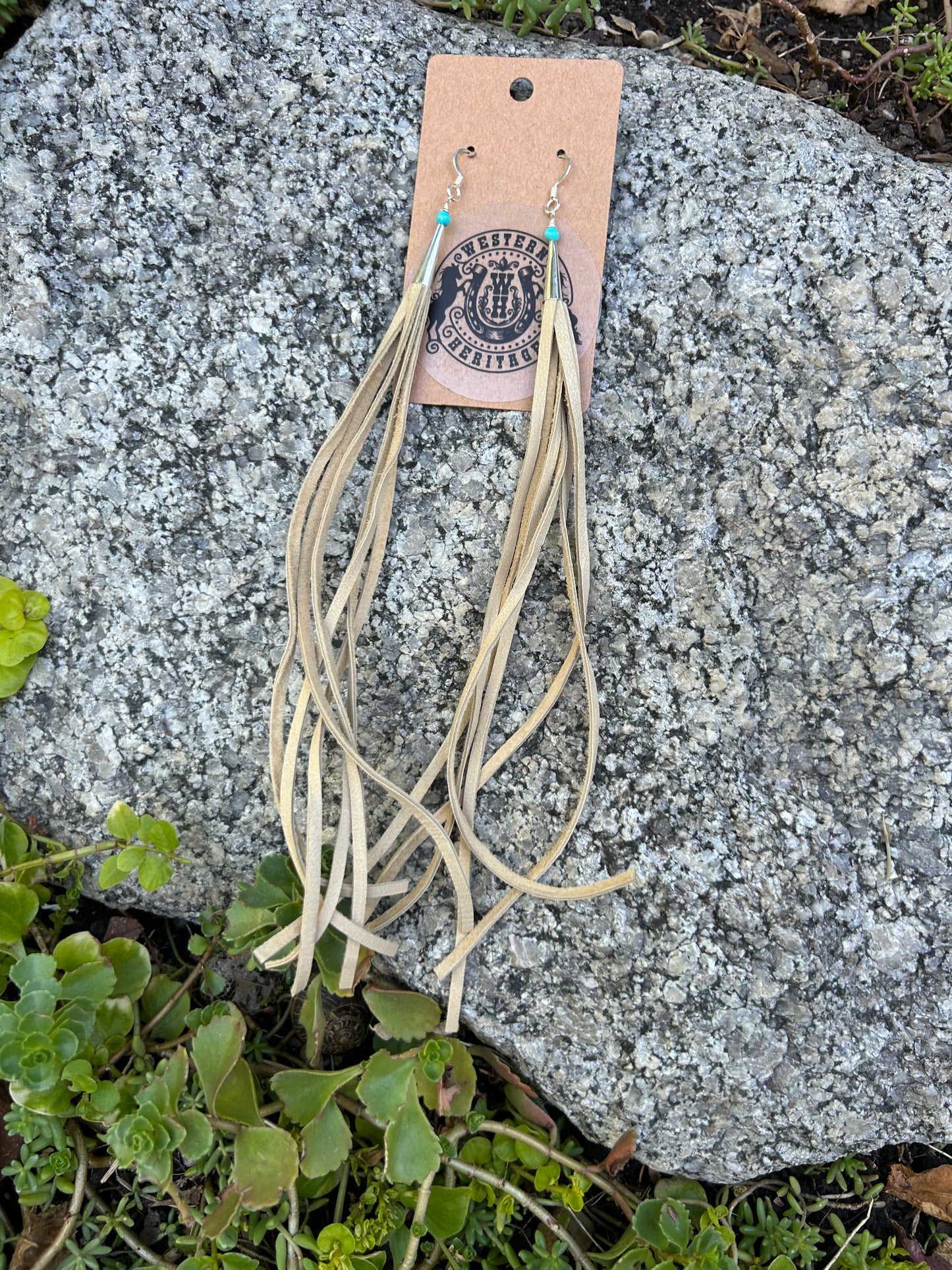 Leather Fringe Earrings
