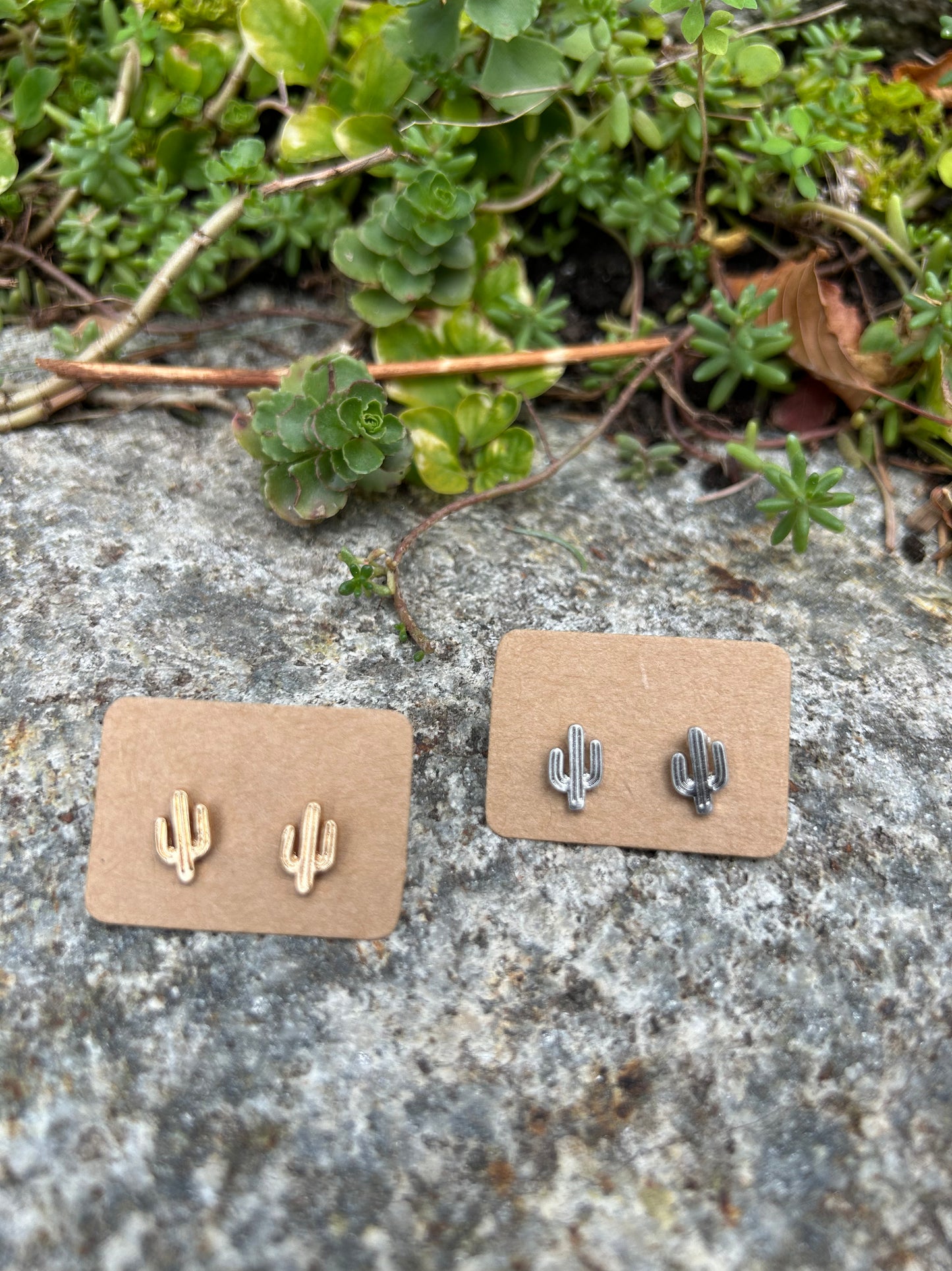 Mini Cactus Stud Earrings
