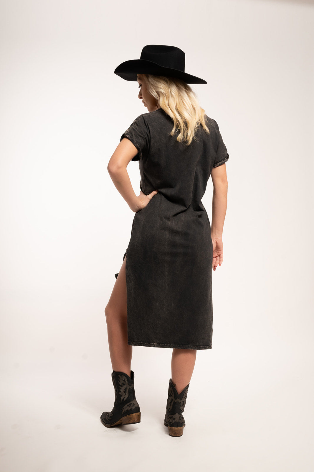 Take Me Away Cowboy Mineral Graphic Dress