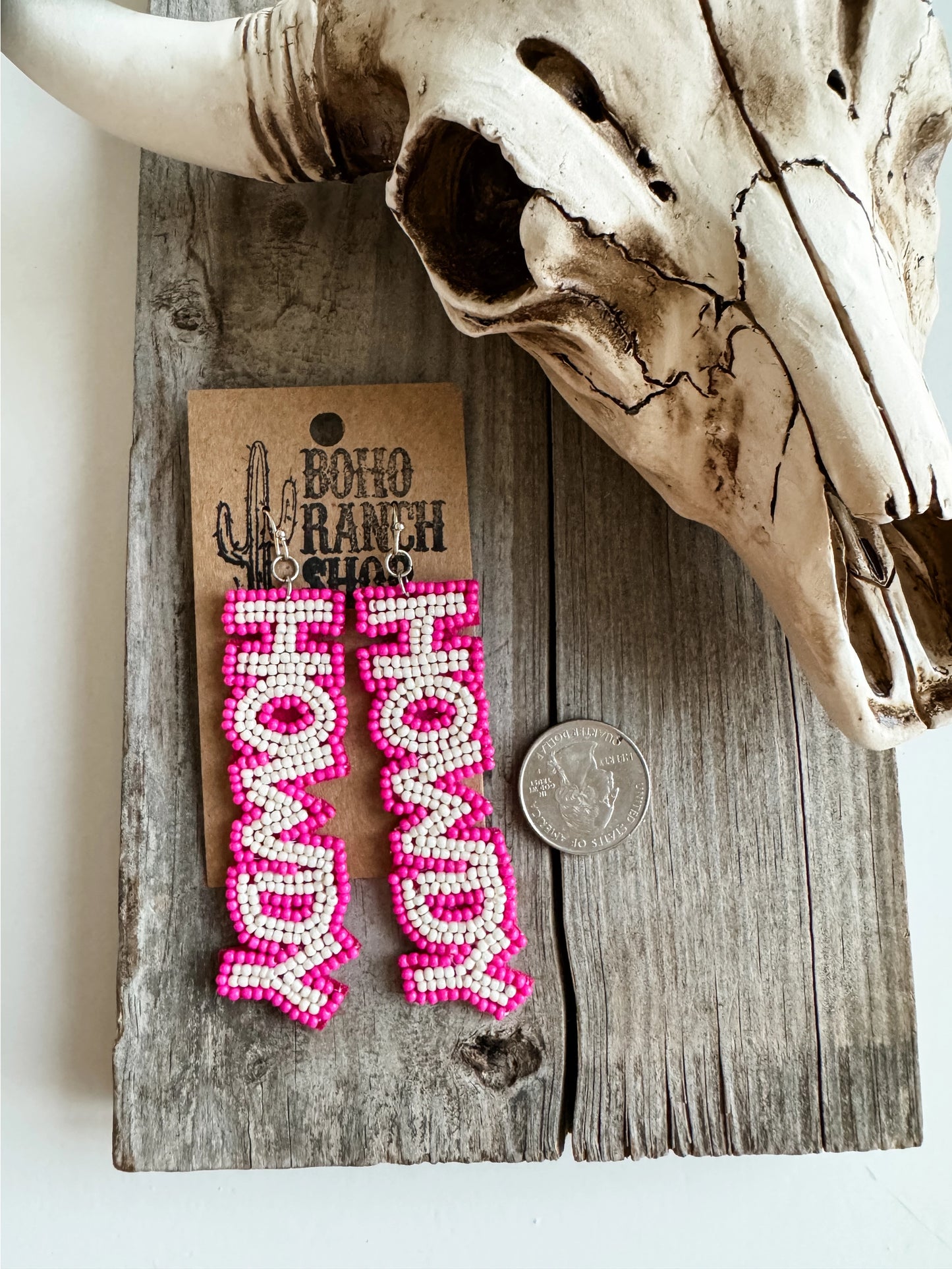 Beaded Howdy Earrings
