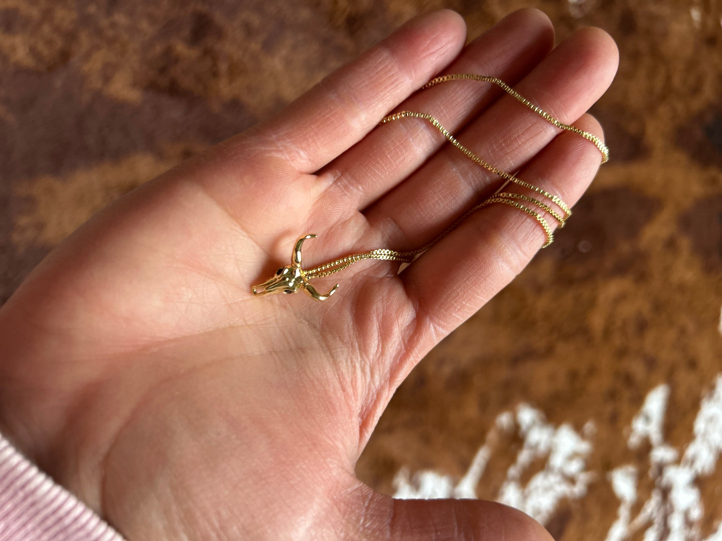 Gold Western Pendant Necklace