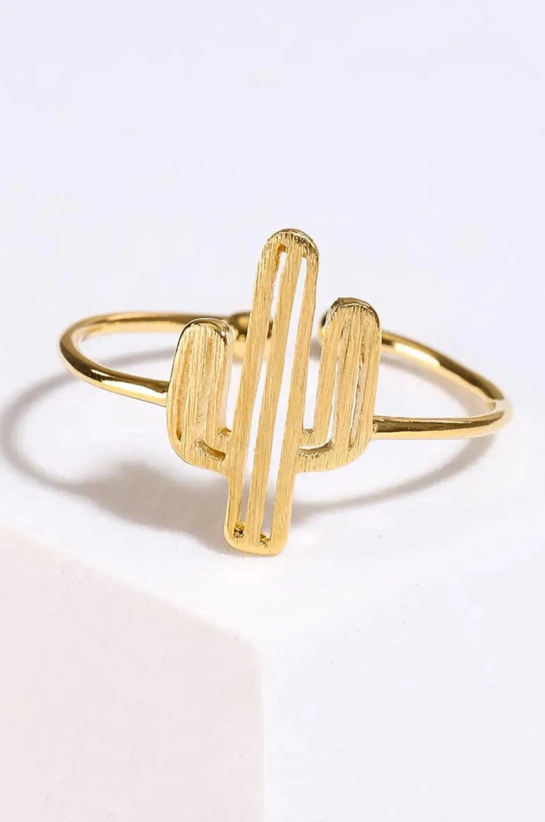 Delicate Adjustable Cactus Ring