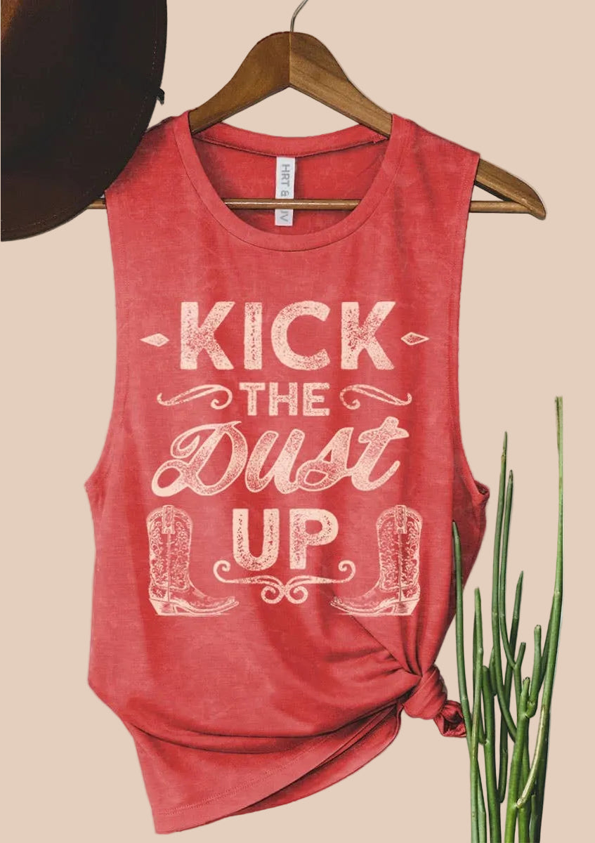 Kick the Dust Up Graphic Tank Top