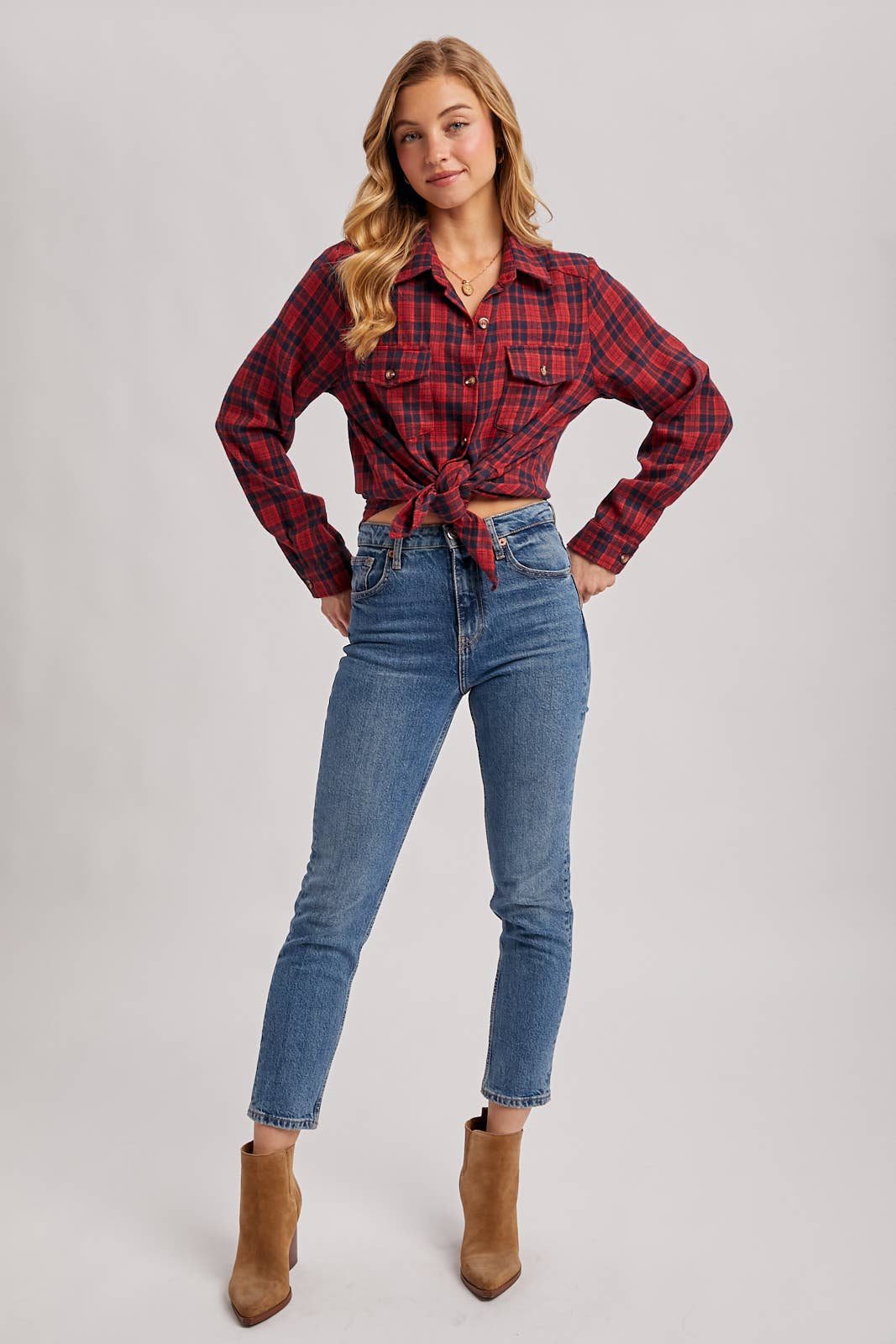 Button Down Plaid Shirt