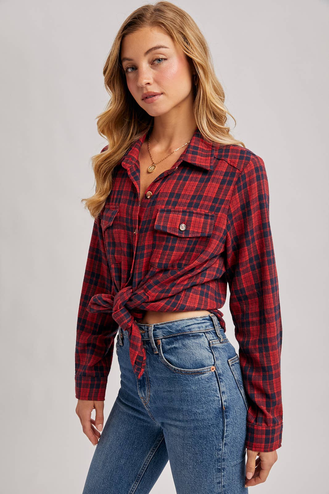 Button Down Plaid Shirt