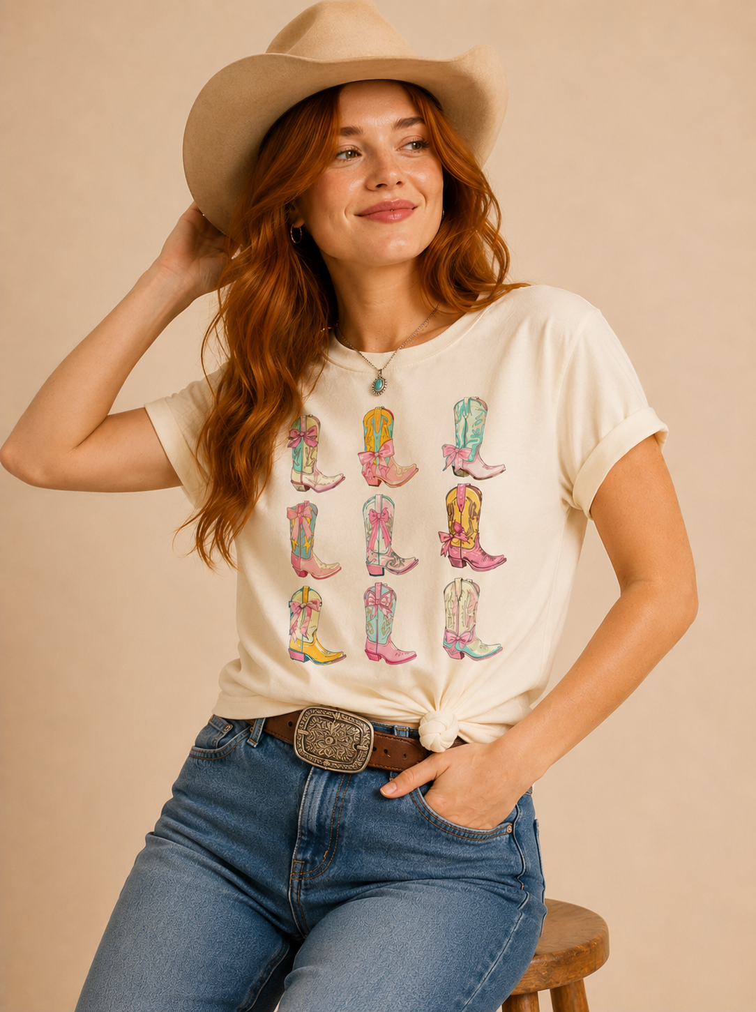 Cowgirly Boots Graphic Tee