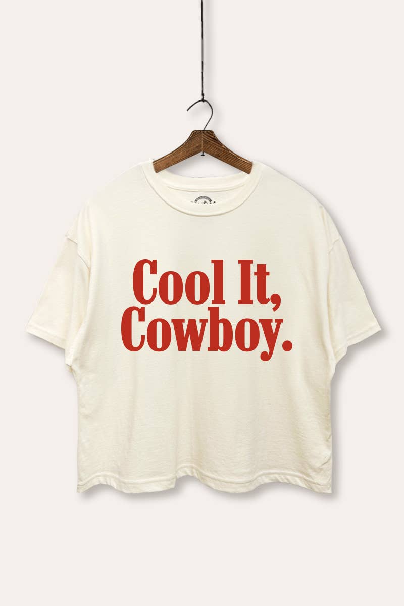 Cool It Cowboy Boxy Crop Top