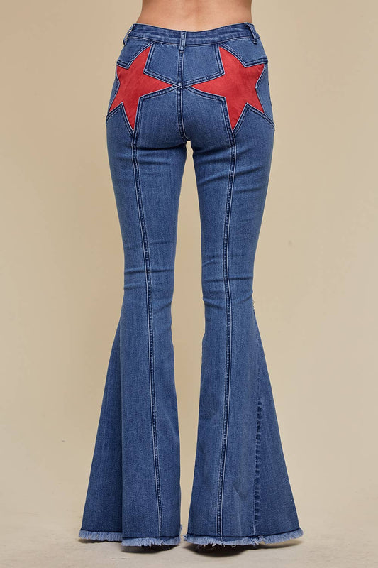 Red Star Denim Bellbottoms