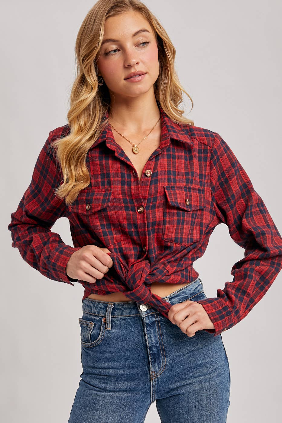 Button Down Plaid Shirt