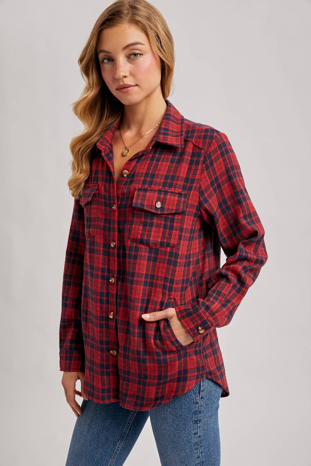 Button Down Plaid Shirt