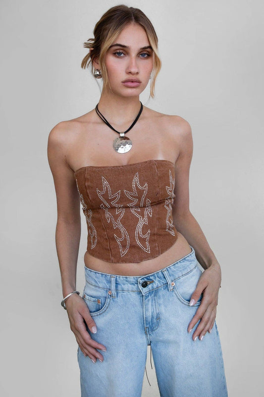 Cowgirl Denim Corset