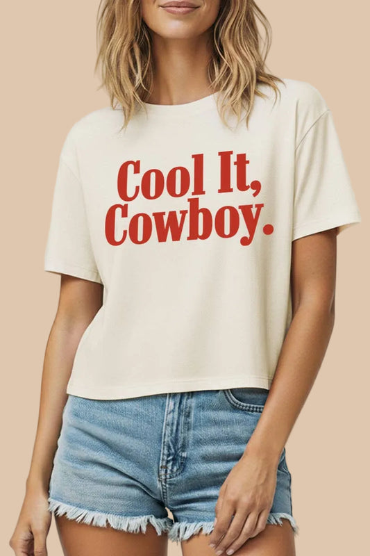 Cool It Cowboy Boxy Crop Top