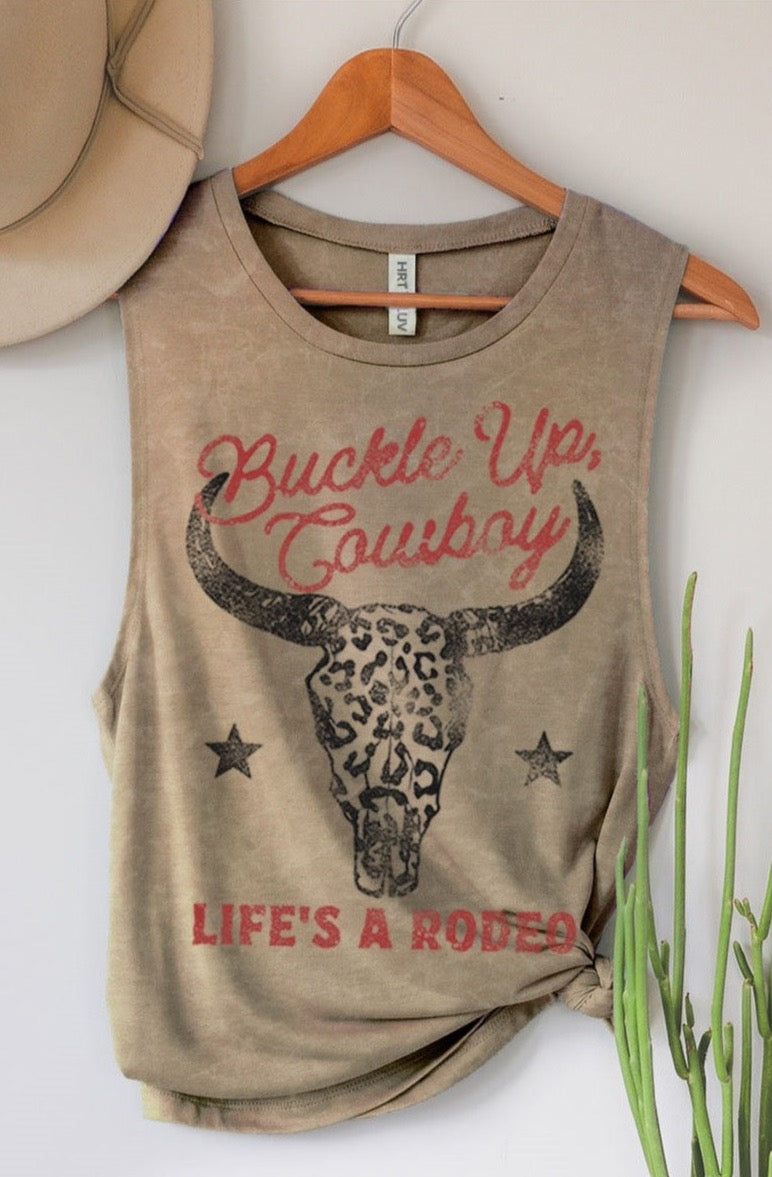 Buckle Up Cowboy Tank