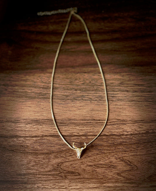 Gold Western Pendant Necklace