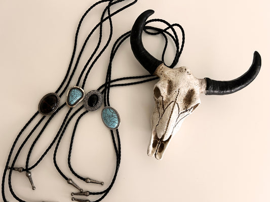 Assorted Silver Western Bolo Ties