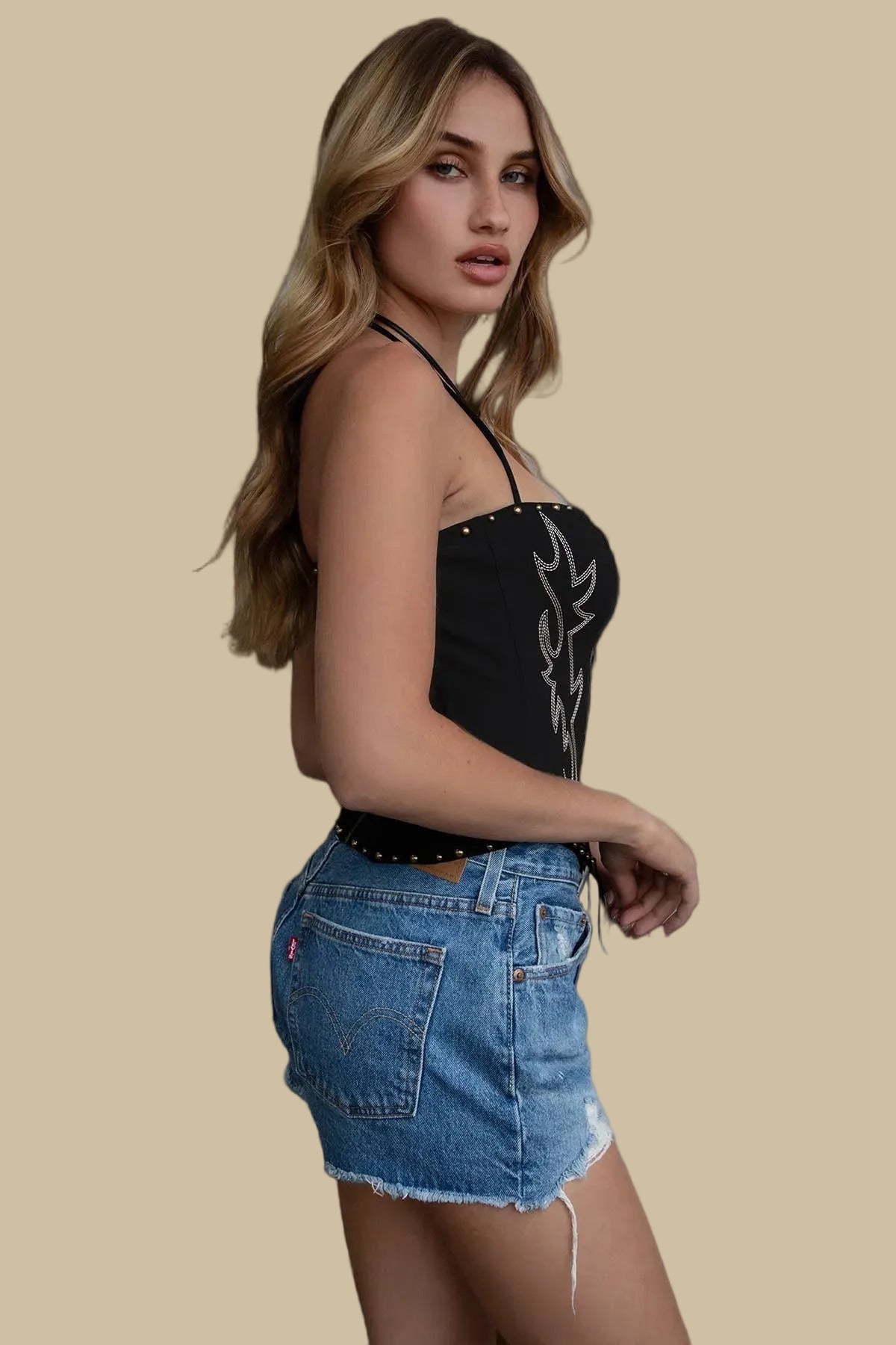 Raelynn Embroidered Western Corset Top