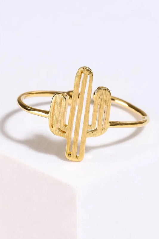 Delicate Adjustable Cactus Ring