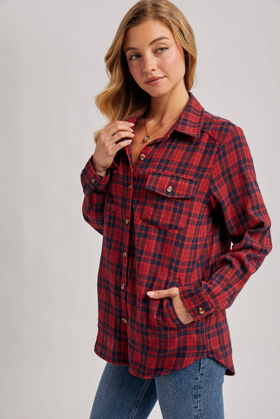 Button Down Plaid Shirt