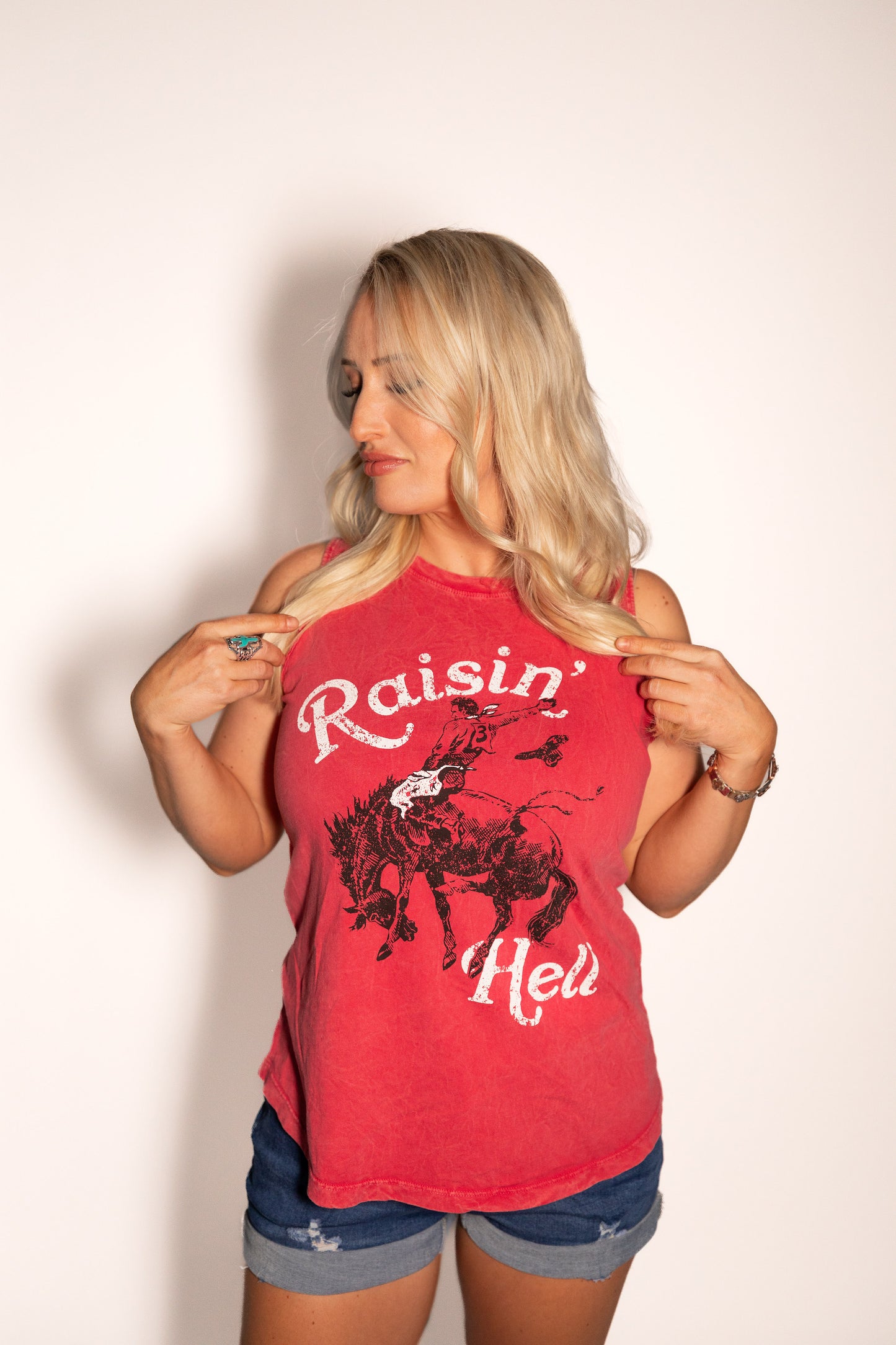 Raisin' Hell Graphic Tank Top
